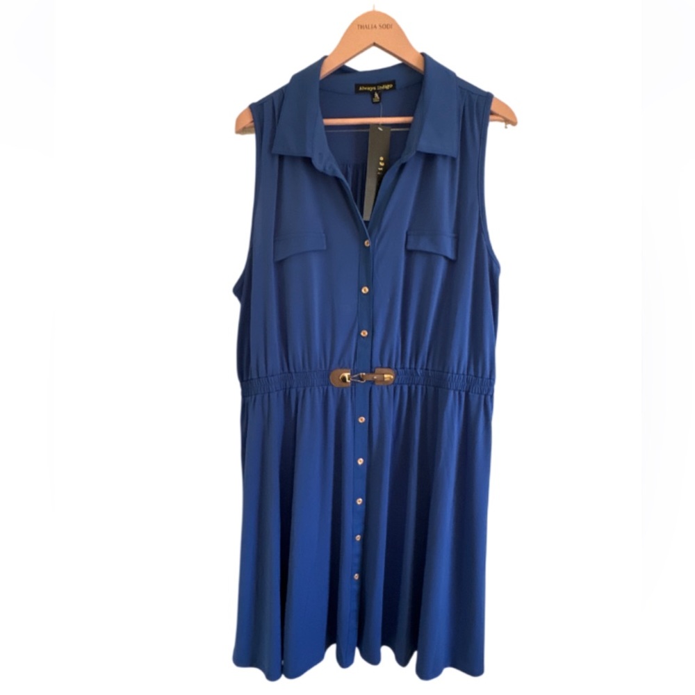 NWT Royal Blue Sleeveless Casual Dress